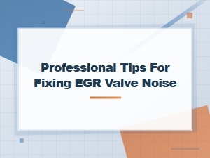 Professional Tips for Fixing Egr Valve Noise – Quick and Easy Solutions